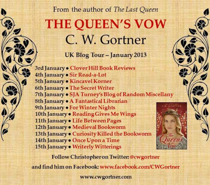THE QUEEN'S VOW blog tour poster